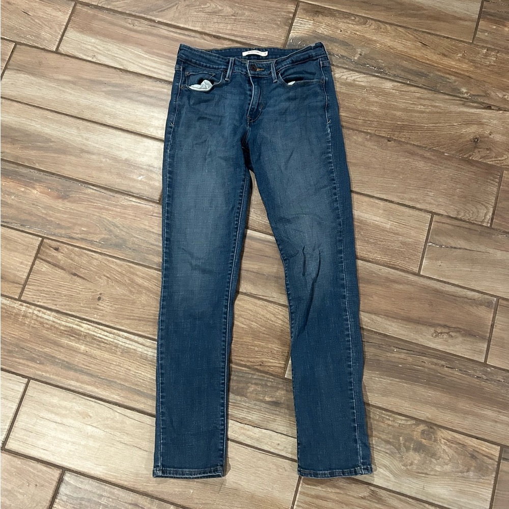Mid rise skinny jeans